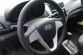 Перетяжка руля Хендай кожей